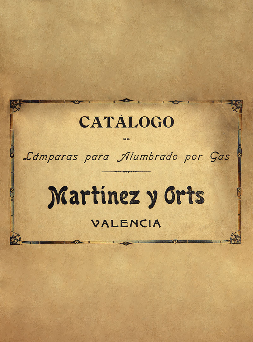 Catálogo de lámparas para alumbrado por gas.